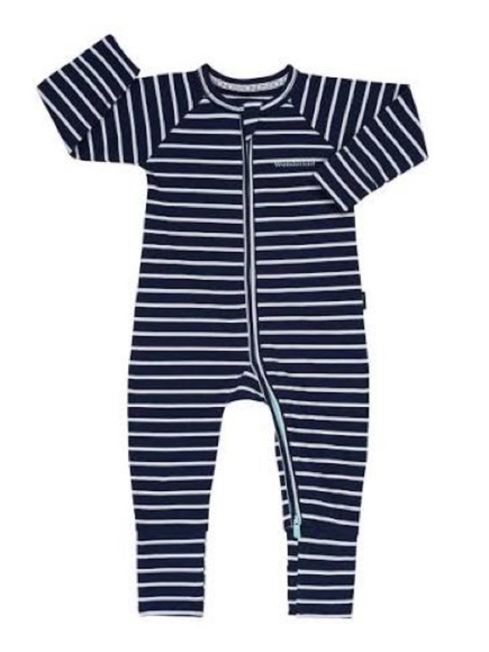NWT Bonds Wondersuit Onesie in Striped Navy & White